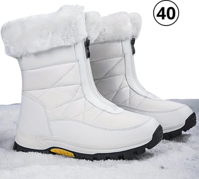 Livano Snowboots Voor Dames - Sneeuwschoenen- Wintersport Sneeuwboots - Ski Gadgets - Maat 40 - Wit