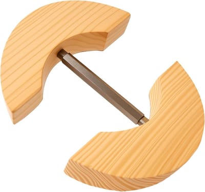 Hoedspanner Hout - Vormgever Petten - Hoeden Onderhouden - Verwijdert Kreukels - 19 x 15 cm - Natuurlijk Hout