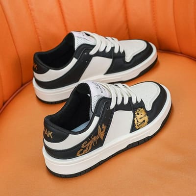 Kleine Witte Schoenen Casual Board Schoenen Dames Lente en Zomer Nieuwe Draak en Feniks Schoenen Sport Trendy Schoenen Ins Student Casual Schoenen 38