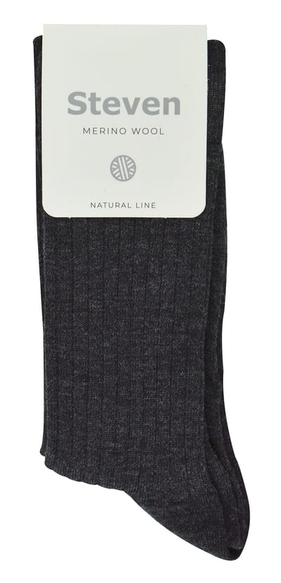 Steven - Dames 1 Paar Originele Merino Wollen Sokken - Outdoor Boot Sokken - Donker Grijs