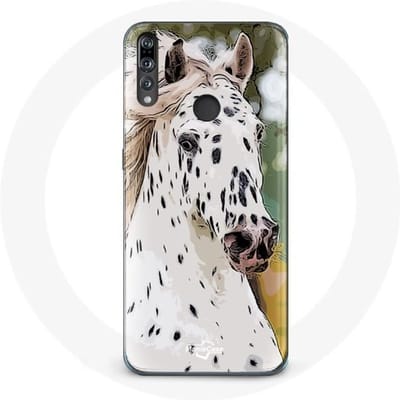 Coque - Appaloosa - Huawei P30 Lite - Souple - Protection - Cheval Blanc