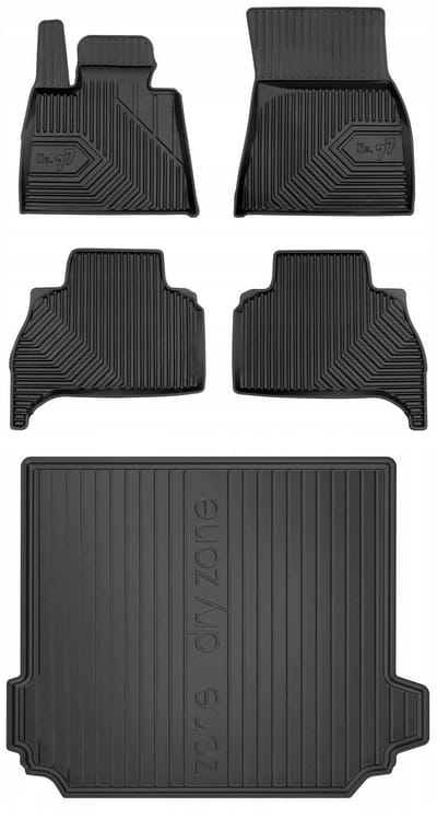 FROGUM Line 77 – Automatten & Kofferbakmat Set voor BMW X5 G05 (2018–) – Perfecte Pasvorm – Geurloos TPE