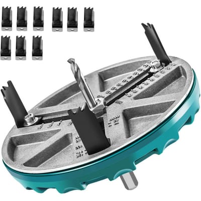 Verstelbare Gatenzaag Set met 12 Zaagbladen Rond Gatopener Gereedschap voor Houtbewerking 1,8?5 inch Ponsen