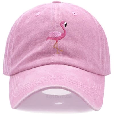Dieren Borduurwerk Flamingo Baseballpetten Voor Mannen Vrouwen Retro Zacht Gewassen Katoen Dad Hat Snapback Pet Dropshipping Adjustable pink