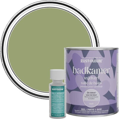 Rust-Oleum Groen Badkamer Tegelverf Matt - Familiar Ground 750ml