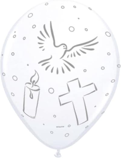 Folat - Ballonnen Communie (8 stuks) - communie versiering - communie