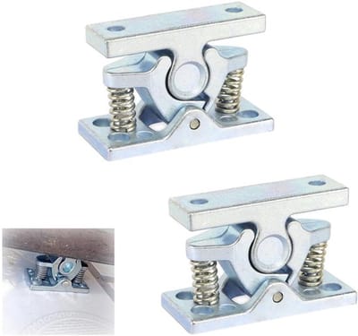 Dailygoods- Deurslot Set van 2 - Zinklegering - Buiten/tuindeuren - Schokbestendig - Eenvoudige installatie - Duurzaam materiaal - Buitendeur Slot