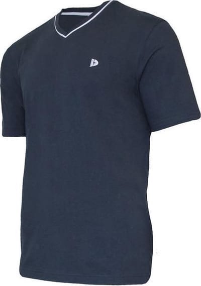 Donnay - T-shirt (Jason) - Sportshirt - V-hals shirt - Heren - Navy (010) - maat S