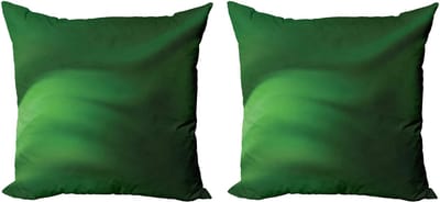 ABAKUHAUS Bosgroene decoratieve kussenhoes, 2 stuks, groen ombre-effect, 40x40 cm, bosgroen lichtgroen