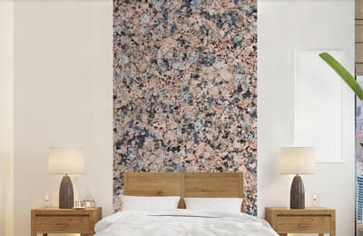 Behang - Fotobehang Graniet - Steen - Patroon - Design - Bruin - Grijs - Breedte 120 cm x hoogte 240 cm