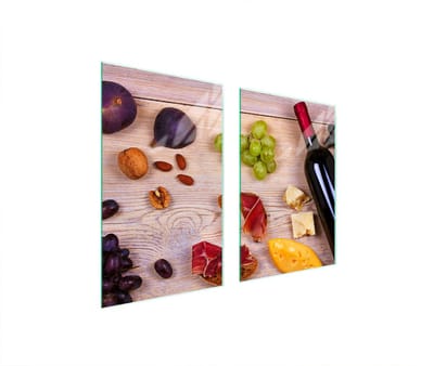 TMK ArtDeko - Glazen Beschermplaat - 65x52 cm - Voor Alle Soorten Kookplaten