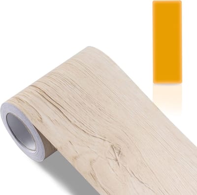 Houten Look Zelfklevende Tape voor Vloer- en Muurreparatie, Waterdicht en Krasbestendig voor Meubels en Tafels
