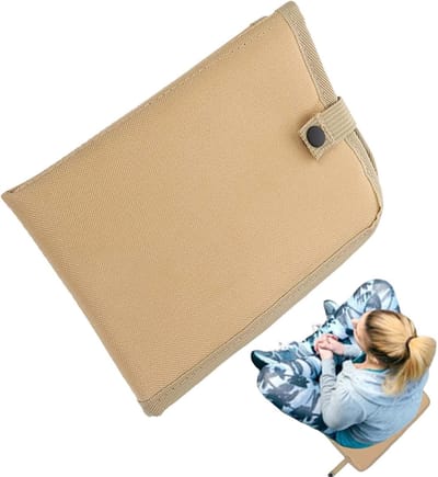 Opvouwbaar Zitkussen - Draagbaar Kussen - Outdoor Ontspanning - Waterdicht 3-laags Design - 39.5 x 28.5 cm - Beige