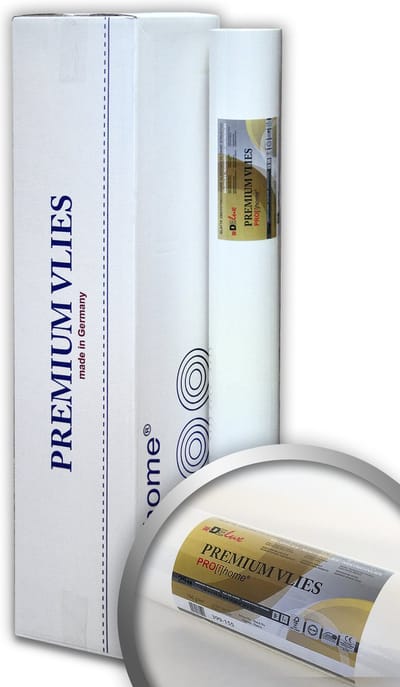 Vliesbehang overschildbaar 150 g Profhome PremiumVlies Renovatievlies glad wit vliesbehang voor wand en plafond 4 rollen 100 m2