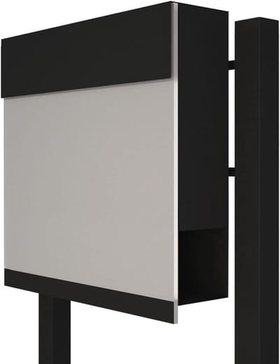 Staande brievenbus - Buitenpost brievenbus - Post ontvangen - Gepoedercoat staal - 125 cm hoog - Mat wit