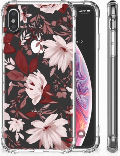 Back Cover Apple iPhone X | Xs Watercolor Flowers