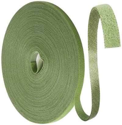 Dailygoods- Plantenbinders 25 M - Klittenbandsluiting - Kabelbinders - Klimhulp Voor Planten - Hersluitbaar - 10 Mm Dikte - Bindband