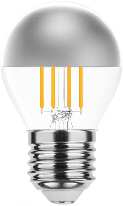Modee E27 LED Lamp 4W - 400lm - 2700K - Warm Wit - LED Filament Globe Mini P45 Kopspiegellamp - Vervangt 40W Halogeen Gloeilamp - 2 stuks