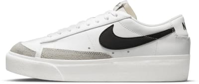 Nike Blazer Low Platform Wit Zwart Dames Sneakers Zeil Team-Oranje DJ0292-101 37.5 white