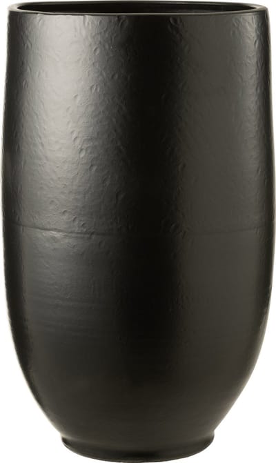 J-Line vaas Ying - kermiek - zwart - large - 90 cm hoog