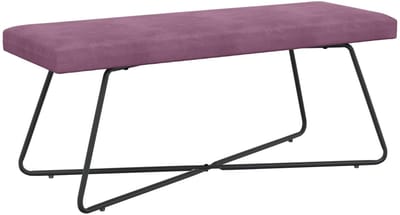 vidaXL - Bank - Paars - 110 - x - 40 - x - 45 - cm - fluweel