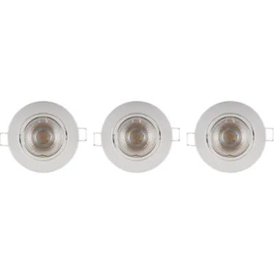 Sencys Inbouwspot Wit Gu10 2,6w 3 Stuks