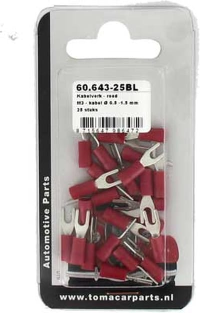 Kabelvork M3 25 stuks blister