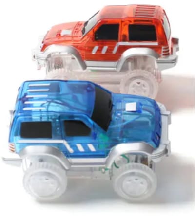 Magna-World® Race Track Auto's 2-delig - Magnetic Tiles - Magna Tiles - Magnetisch Speelgoed - Magnetische Tegels - Speelgoed voor 3 t/m 12 Jaar