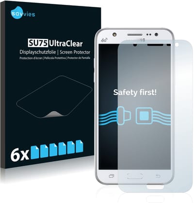 Savvies - Screenprotector voor Samsung Galaxy J5 2015 - Folie Beschermfolie transparant 6 Stuks