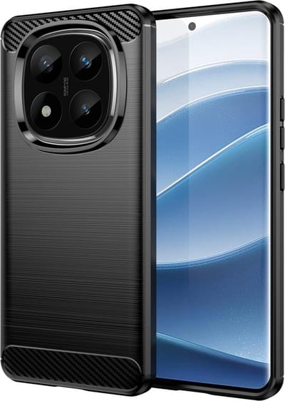 Coverup Hoesje - Geschikt voor Xiaomi Redmi Note 14 Pro+ Hoesje - Coverup Armor Brushed TPU Back Cover - Zwart