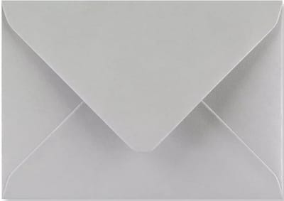 C6 Enveloppen Lichtgrijs (114x162mm) voor Wenskaarten en Uitnodigingen - 24 Stuks