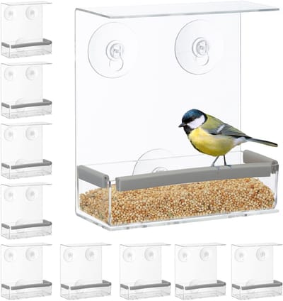 10 x vogelvoederhuisje raam - raamvoederhuis - vogelhuisje – voederhuis – vogel
