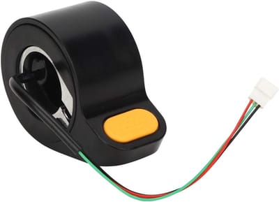 SnelShoppen - Elektrische Scooter Duimgas Versneller voor E-scooter, Kunststof Gashendel in Zwart, Vervangstuk voor Ninebot MAX G30, 1 Stuk, 6,5 x 2,8