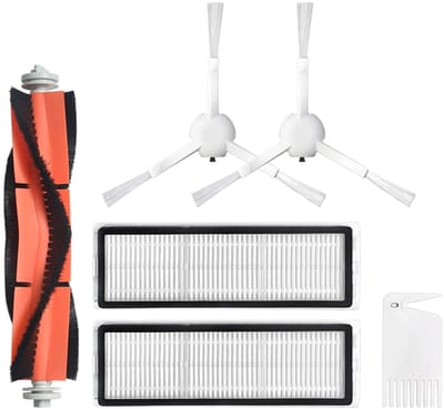 Allecto - Professionele Hoofdrolborstel - Vervangingsborstels - Geschikt voor Xiaomi Mijia 1C - Efficiënt Dweilen - Inclusief Filters en Borstels