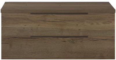 Seville Badmeubelset 120 cm - 2 Laden Esu - Wastafelblad Tabacco Edge Greep