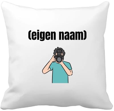 Akyol - fotograaf man met eigen naam Kussen hoes - Fotograaf - fotografen - leuk cadeau voor iemand die houd van foto's maken - cadeau - kado - 40 bij 40 cm
