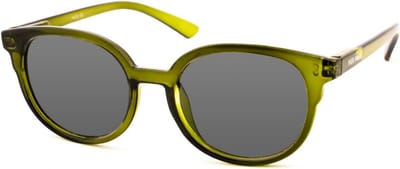 Vista Bonita NOVA – Zonneleesbril UV400 – Sterkte +1.00 – Kleur Army Green – Unisex model – Licht en hip – Ronde pasvorm – Flexveren - Inclusief etui en doekje