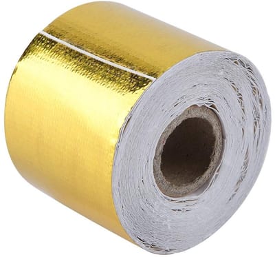 Dailygoods- Aluminiumfolie Tape 10m x 5cm - Zelfklevende Isolatietape - Hittebestendig - Reflecterende Warmte-isolatie - Geluidsisolatie - Vlamvertragend - Sterke Hechting