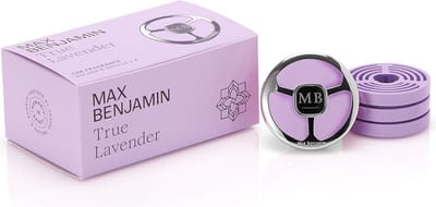 Max Benjamin Autoparfum met 4 Navullingen Cadeauset - True Lavender