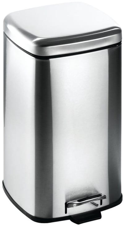 Orion - Stalen Prullenbak - 12 l - Met Pedaal - Zilver