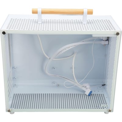 Boîtier MATX 20,6 L Interface USB 3.0 Type C Panneau latéral en verre trempé Boîtier Mini ITX en acier robuste pour gray