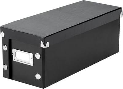 Opbergdoos Media - CD DVD Houder - Collectie Organiseren - Snelle Montage - 33x13x13 cm - Zwart