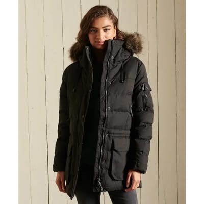 Superdry - Expedition parka van microvezel - Dames - Gewatteerde jassen