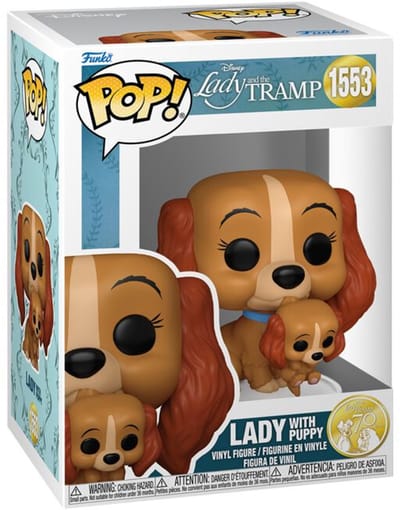Lady and the Tramp Lady with Puppy vinylfiguur 1553 Funko Pop! meerkleurig Unisex