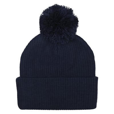 Umbro Unisex Bobble Beanie met logo voor volwassenen (Marine)