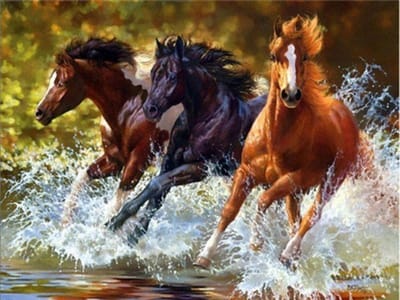 VDTOYS® DIAMOND PAINTING volwassenen - VDTA062 - vierkante steentjes - full - groot formaat - nieuwe tekeningen - 45 op 55 cm (canvas) - 40 op 50 (foto)