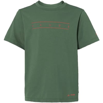 Vaude Bike Print T-shirt Met Korte Mouwen Groen 146-152 cm Jongens