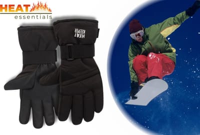Heat Essentials - Snowboard Handschoenen - Zwart S/M - Thermo Handschoenen - Unisex - Handschoenen Wintersport - Snowboard Handschoenen Heren - Snowboard Handschoenen Dames