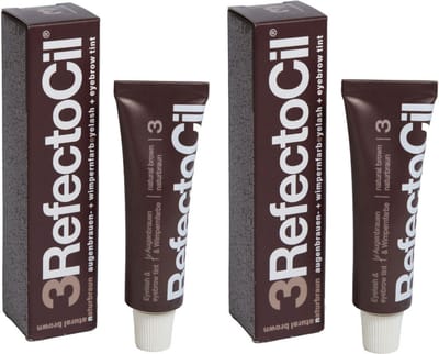 Voordeelverpakking van 2 x Refectocil Natural brown Nr.3 15ml (M057302)