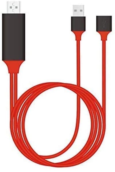 Dailygoods - HDMI-kabel - Hoge snelheid - Digitale beeldoverdracht - 1080p - Compatibel met telefoon - Voor iPhone en Android - 14,9 x 8,2 x 2,4 cm
